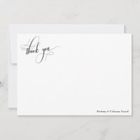 Elaborate Calligraphy Simple Black & White