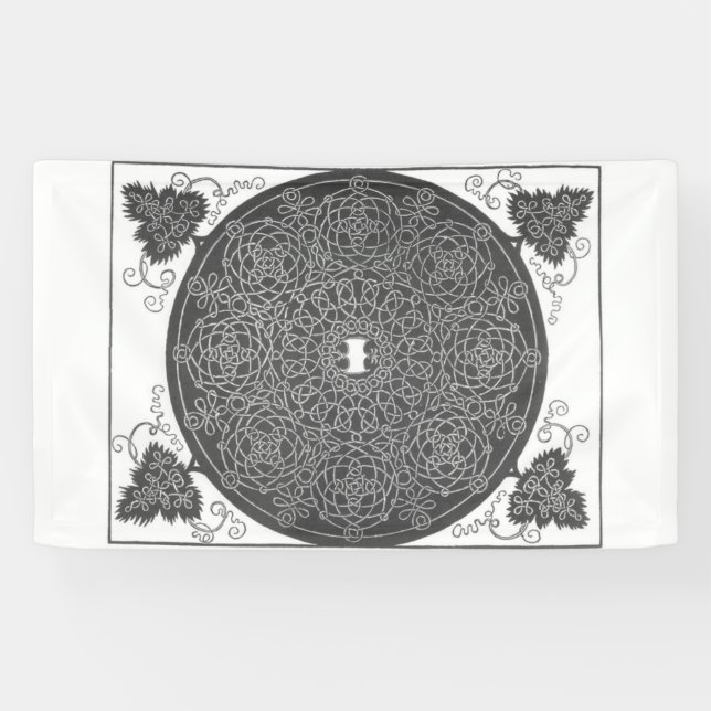 Elaborate Knot Pattern (by Albrecht Dürer) Banner (Horizontal)
