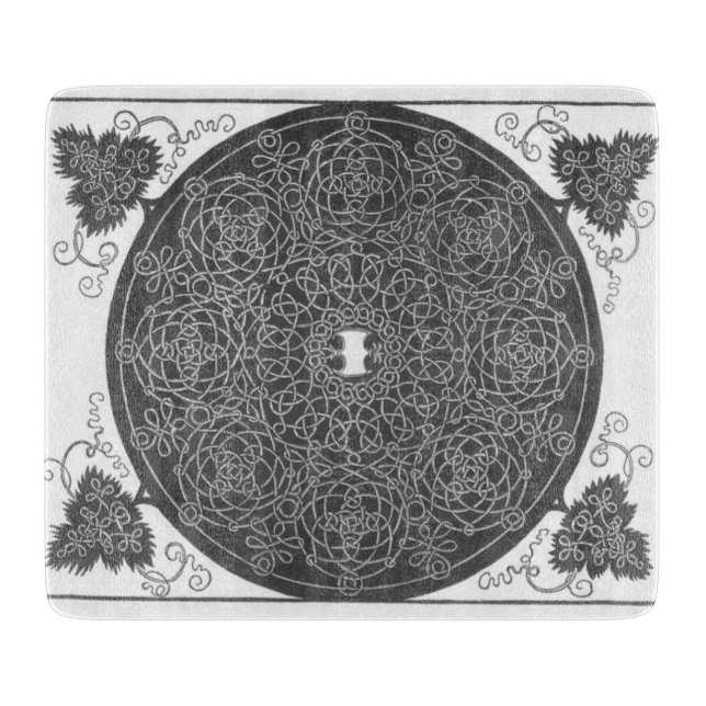 Elaborate Knot Pattern (by Albrecht Dürer) Cutting Board (Front)