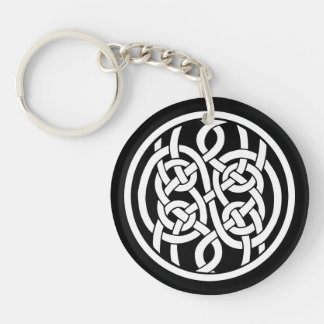 Elaborately framed Celtic Nordic Viking knot Key Ring