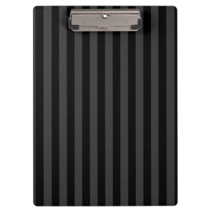 Elagnat Black & Smoky Black Vertical Stripes  Clipboard