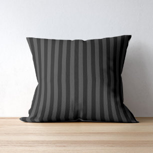 Elagnat Black & Smoky Black Vertical Stripes Cushion