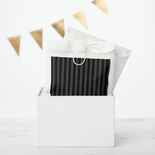 Elagnat Black & Smoky Black Vertical Stripes Favour Bags