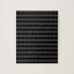 Elagnat Black & Smoky Black Vertical Stripes Jigsaw Puzzle