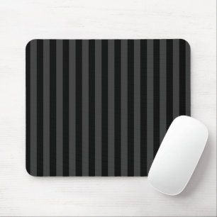 Elagnat Black & Smoky Black Vertical Stripes Mouse Mat