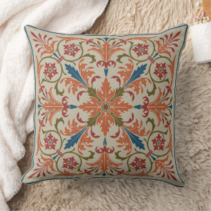 "Elaine" Gothic Revival Medallion Throw Pillow