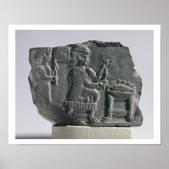 Elamite woman spinning, Neo-Elamite Period, c.700- Poster (Front)