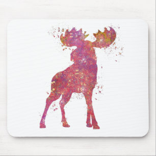 Elan Animal Forêt Faune Sauvage Nature Monde Terre Mouse Mat