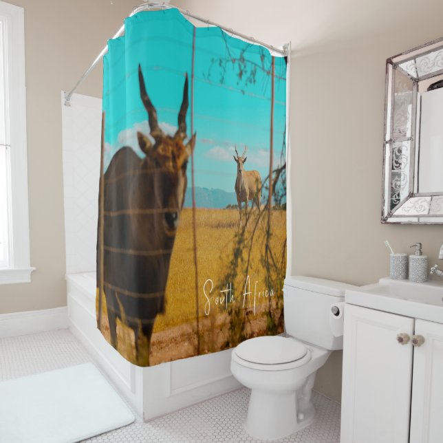 Eland Antelope Animal South Africa ZA Shower Curtain (In Situ)