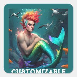Elari Merman Square Sticker
