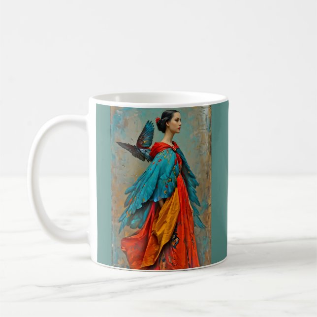 “Elaris”  -  Feathers of Becoming Coffee Mug (Left)