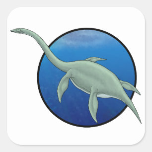 Elasmosaurus Square Sticker