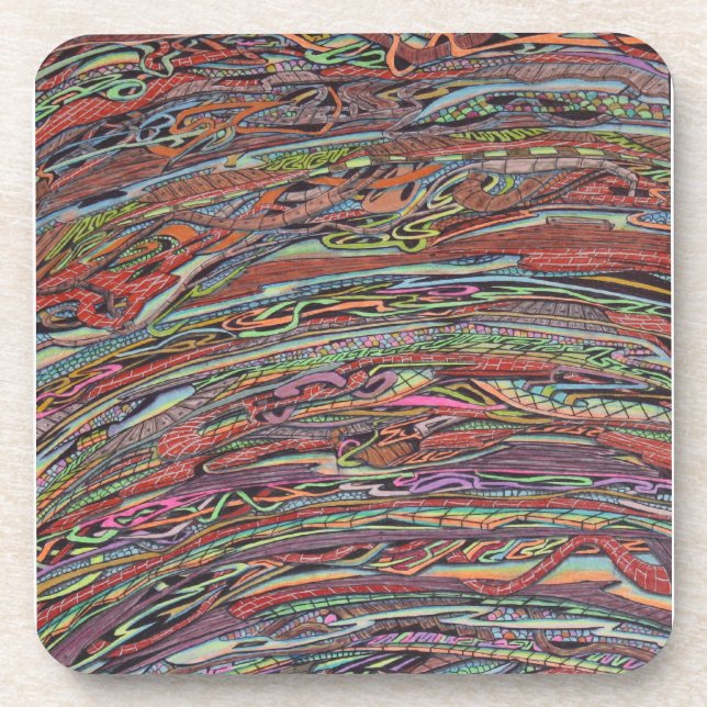 Elastic Bands Gifts Coaster (Front)