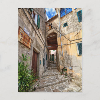 Elba Island - old town in Marciana Postcard