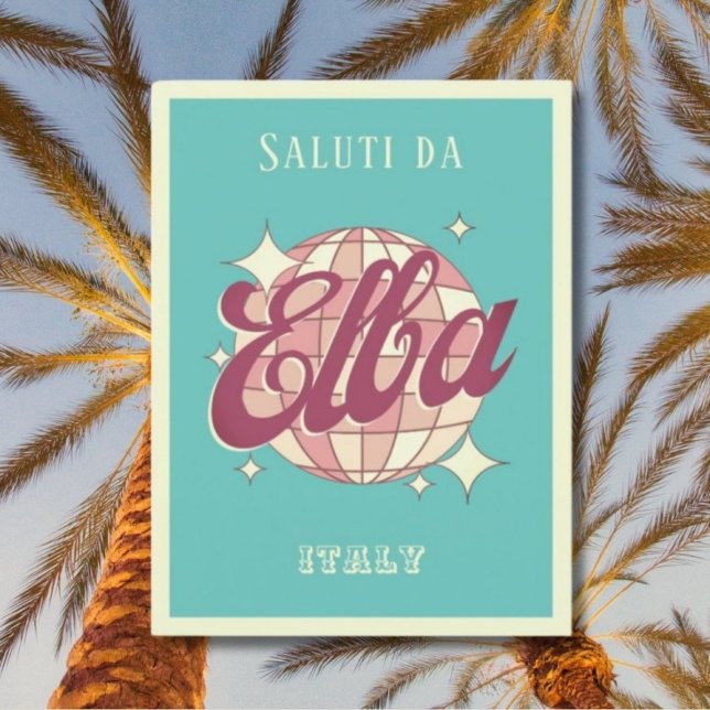 Elba Italy holiday Retro Vintage Postcard (Creator Uploaded)