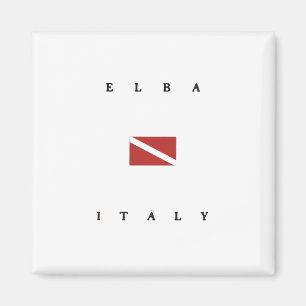 Elba Italy Scuba Dive Flag Magnet