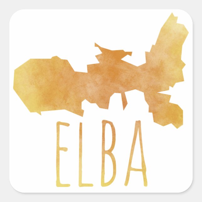 Elba Square Sticker (Front)