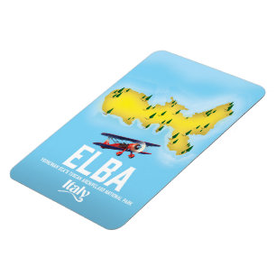 Elba, Tyrrhenian Sea ,Tuscan ,Italy travel poster Magnet