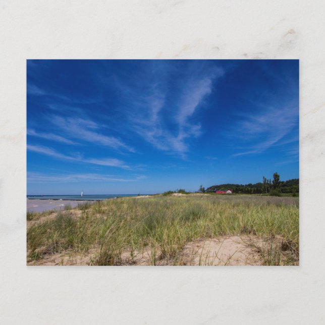Elberta Beach, Michigan Postcard (Front)