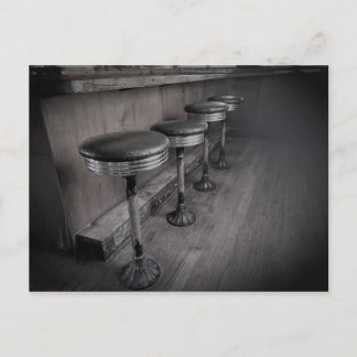 Elbow Inn Bar Stools Post Card