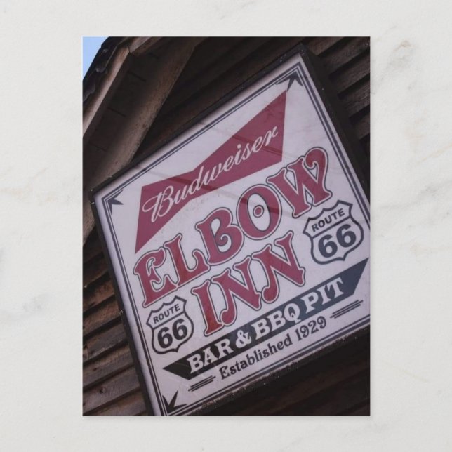 Elbow Inn Sign Postcard (Front)