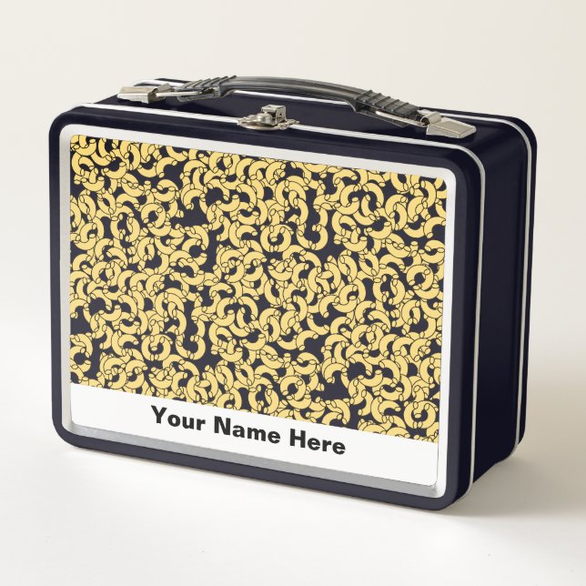 Elbow Pasta Metal Lunch Box (Front)