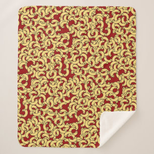 Elbow Pasta Sherpa Blanket