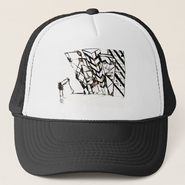 elbow spike trucker hat (Front)