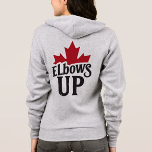 Elbows Up – Bold Canadian Spirit Hoodie