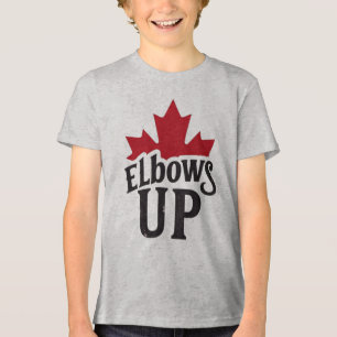 Elbows Up – Bold Canadian Spirit Tri-Blend Shirt