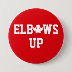 Elbows Up Canada 7.5 Cm Round Badge