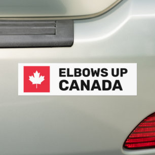 Elbows Up Canada Bumper Sticker