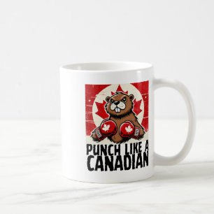 Elbows Up Canada Canadian Counter Tariffs Beaver B Coffee Mug