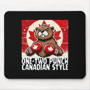 Elbows Up Canada Canadian Counter Tariffs Beaver B Mouse Mat