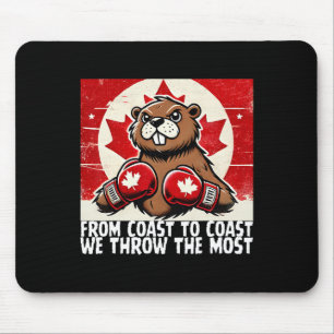 Elbows Up Canada Canadian Counter Tariffs Beaver B Mouse Mat