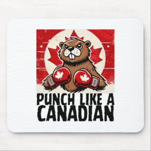 Elbows Up Canada Canadian Counter Tariffs Beaver B Mouse Mat