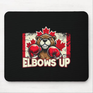 Elbows Up Canada Canadian Counter Tariffs Beaver B Mouse Mat