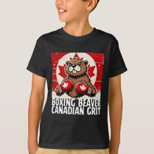 Elbows Up Canada Canadian Counter Tariffs Beaver B T-Shirt