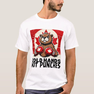 Elbows Up Canada Canadian Counter Tariffs Beaver B T-Shirt