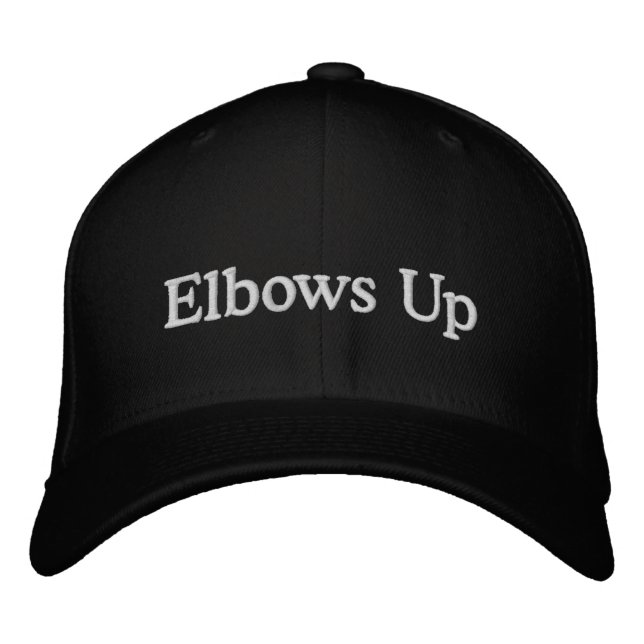 Elbows Up Canada Embroidered Hat (Front)