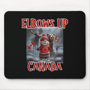 Elbows Up Canada Est 1867 Proud Canadian Strong Ca Mouse Mat