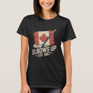Elbows Up Canada Est 1867 Proud Canadian Strong Ca T-Shirt