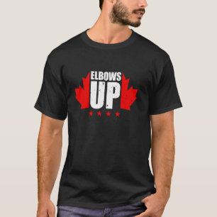 Elbows Up Canada Free Proud Canadian Retro Vintage T-Shirt