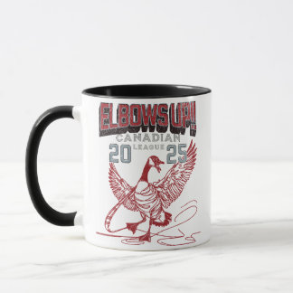 Elbows UP!  Canada Goose Canadian Hockey Culture Mug