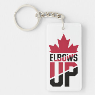 Elbows Up Canada Key Ring