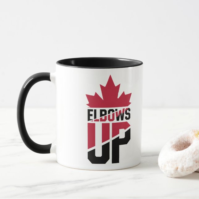 Elbows Up Canada Mug (With Donut)
