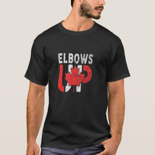 Elbows Up Canada,Never 51 Canada Flag 1867 Funny G T-Shirt
