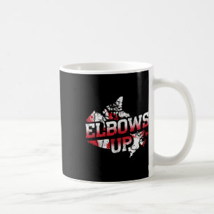 Elbows Up Canada Proud Canadian Hockey Canadian Ma Coffee Mug