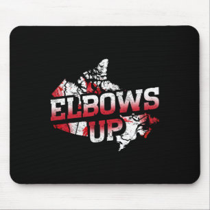 Elbows Up Canada Proud Canadian Hockey Canadian Ma Mouse Mat