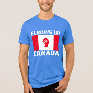 Elbows Up Canada - Proud Canadians Tri-Blend Shirt